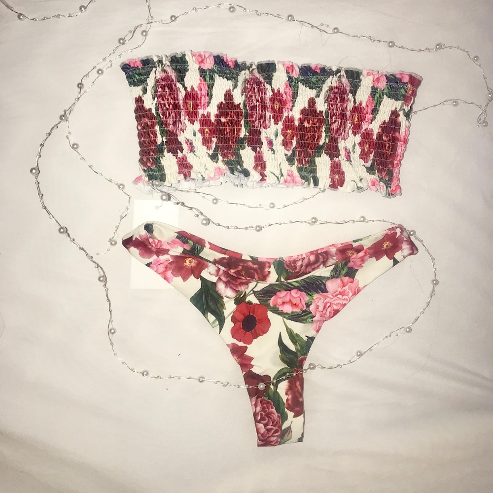 Floral Bandeau Bikini